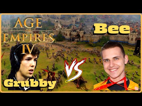 Age of Empires 4 - Grubby vs 3D!Bee FFA Holy Roman Empire vs Chinese