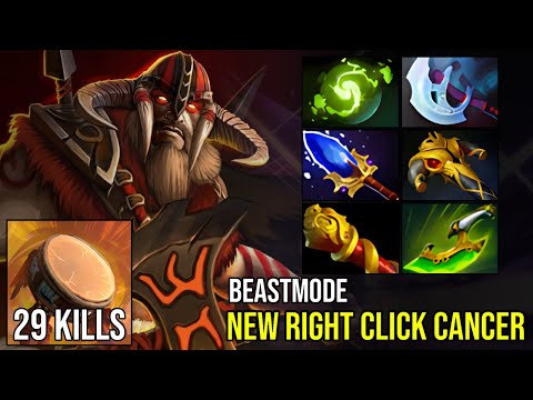 Unkillable Beastmaster with Scepter Build - Pure Right Click Cancer! | Dota 2 Pro Highlights 7.39e
