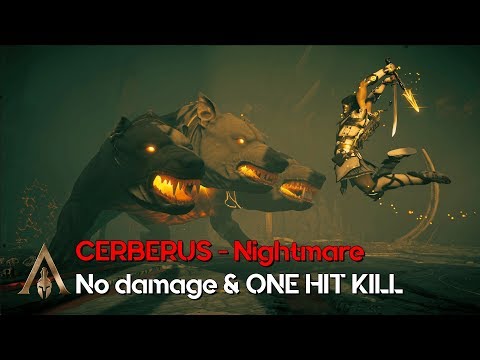 Cerberus Boss Fight- One hit kill & Normal attacks only No Damage- AC Odyssey - Torment of Hades DLC