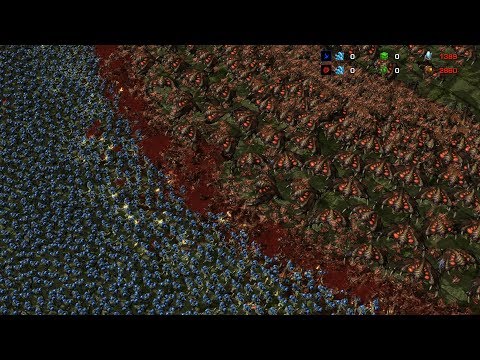 1000 BROOD LORDS vs 5000 MARINES - Starcraft 2 MASSIVE Battle