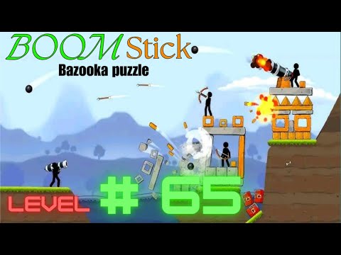 Famous Offline Game completed level 65 || boom stick bazooka puzzles level 65 #Boomstick #level65