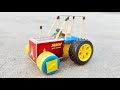 How To Make Small Matchbox Tractor At Home Diy Electric Truck Toys Sanu Tech