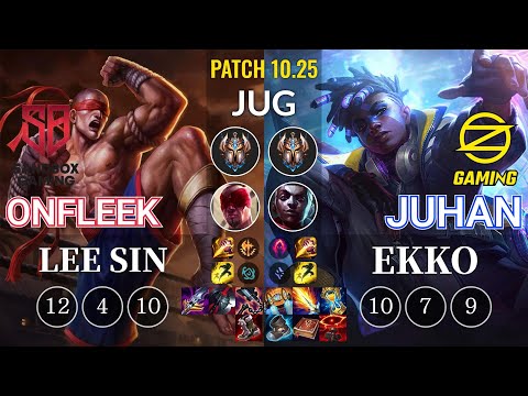 SB OnFleek Lee Sin vs OZ Juhan Ekko Jungle - KR Patch 10.25