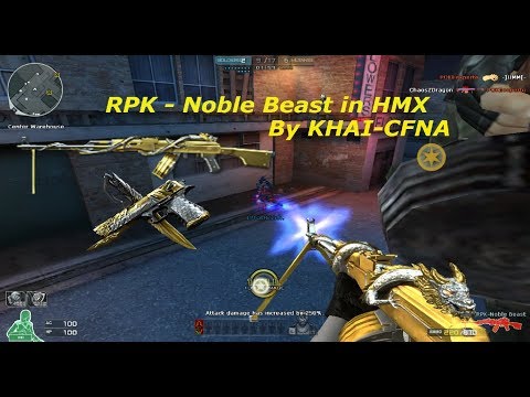 Crossfire NA: RPK Noble Beast (Gold) HMX (Zombie V4) Rooftop (Multi Kills)