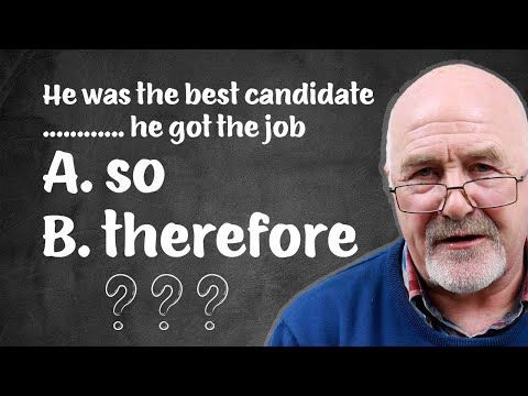 Difference between SO and THEREFORE | Use of SO and THEREFORE