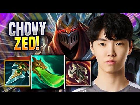 CHOVY TRIES ZED WITH NEW ITEMS! - GEN Chovy Plays Zed MID vs Talon! | Preseason 2023