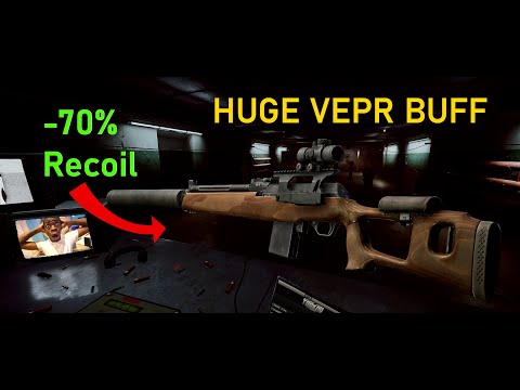 EFT - New Vepr Hunter Recoil buff | INSANE NEW RECOIL!