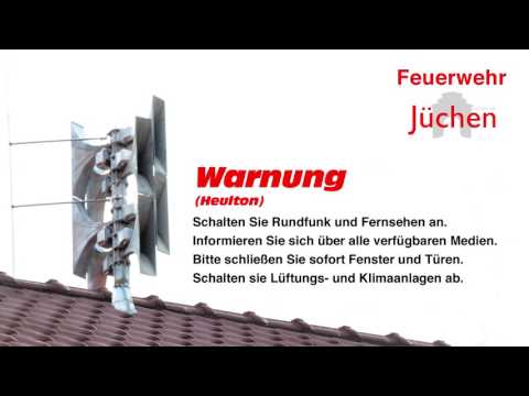 Sirene - Heulton zur Warnung der Bevölkerung