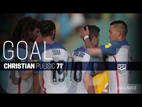 MNT vs. Saint Vincent and the Grenadines: Christian Pulisic First Goal - Sept. 2, 2016