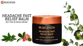 HEADACHE FAST RELIEF BALM: For Pain & Stress Relief