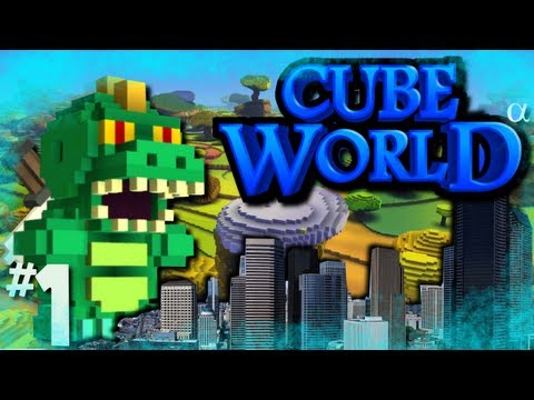 Cube World Gameplay - Part 1 - Learning The Basics (Open Alpha)