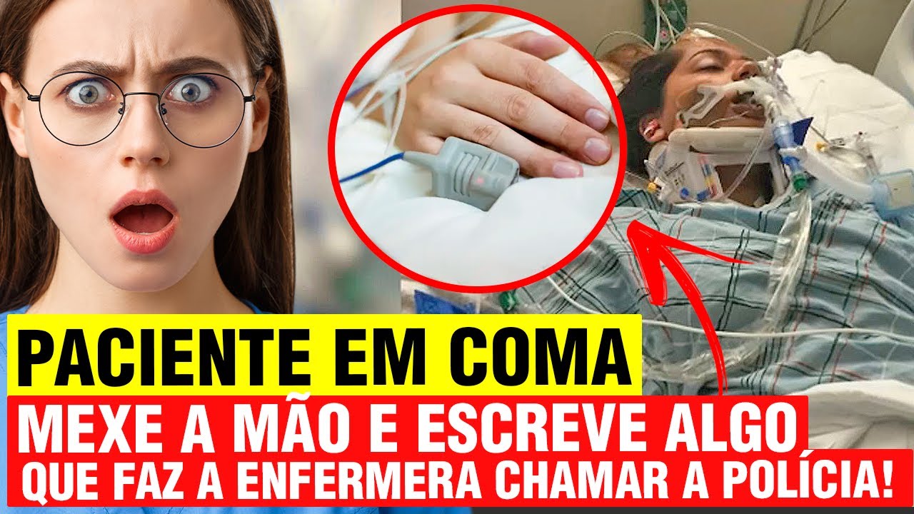 Paciente em coma mexe a mão e escreve carta - Enfermeira vê e chama a polícia!
