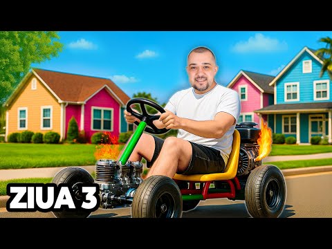 AM PUS MOTORUL - TRANSFORM O BICICLETĂ ÎNTR-UN CART - Ziua 3