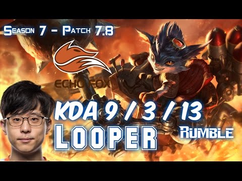 FOX Looper RUMBLE vs MAOKAI Top - Patch 7.8 KR Ranked