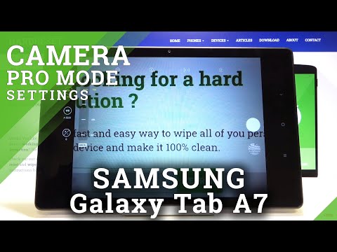 How to Use Camera Pro Mode in SAMSUNG Galaxy Tab A7 2020 – Find Advanced Camera Options