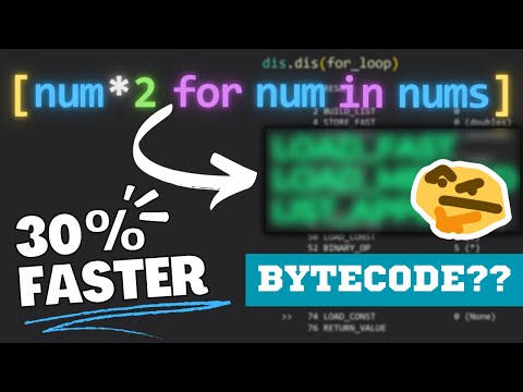Why are List Comprehensions Faster than Loops? [Python Disassembly]