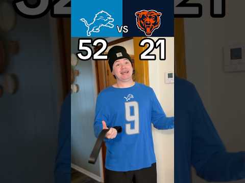 LIONS VS BEARS RECAP😳🤣🏈 #nfl #football #lions #bears #skit #funny