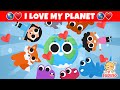 🌎 I Love My Planet 🌎 The Earth Song for children | HiDino Kids Songs