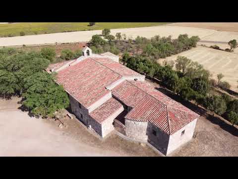 Villahoz, Ermita de Nuestra Sra de Madrigal, DJI Mini+Insta 360 en FPV