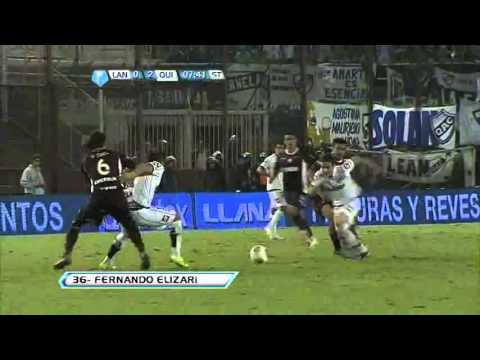 Gol de Elizari Lanús 0   Quilmes 2 Fecha 7 Torneo Final 2013 GolesYa.Com