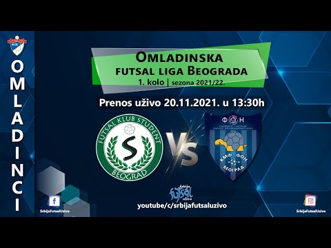 KMF Student - KMF FON | Omladinska futsal liga Beograda