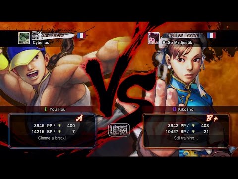 Cuongster [Yun] vs RaGe Madjestik [Chun li] USF4