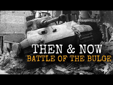 REVISITING The Battle Of The Bulge - STAVELOT Then & Now