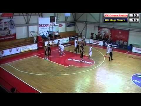 04.10.2014. KK Crvena Zvezda - KK Mega Vizura 1. poluvreme