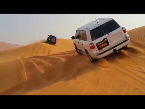 Toyota Land Cruiser and Nissan Patrol VTC dunebashing in UAE