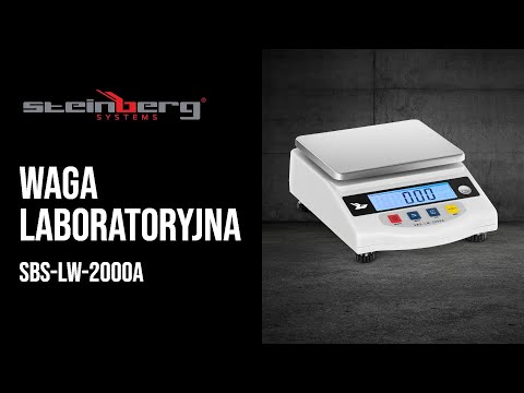Video - Waga laboratoryjna - 2000 g / 0,05 g - LCD