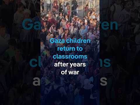Gaza children return to classrooms after years of war | DW News