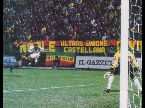 VENEZIA-INTER 0-1 SUPER GOL DI ROBERTO CARLOS 1995-96 COPPA ITALIA