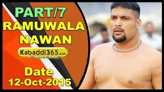 (1) Ramuwala (Moga) Kabaddi Tournament 12 Oct 2015