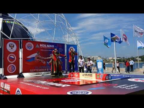 Yakutian music at economic forum mas wrestling championship