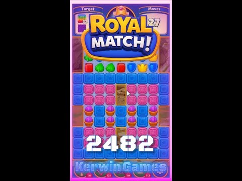 Royal Match Level 2482 - No Boosters Gameplay