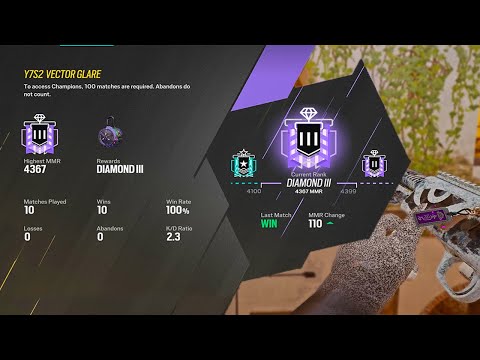 Winning *ALL* 10 Placements in Vector Glare - Rainbow Six Siege