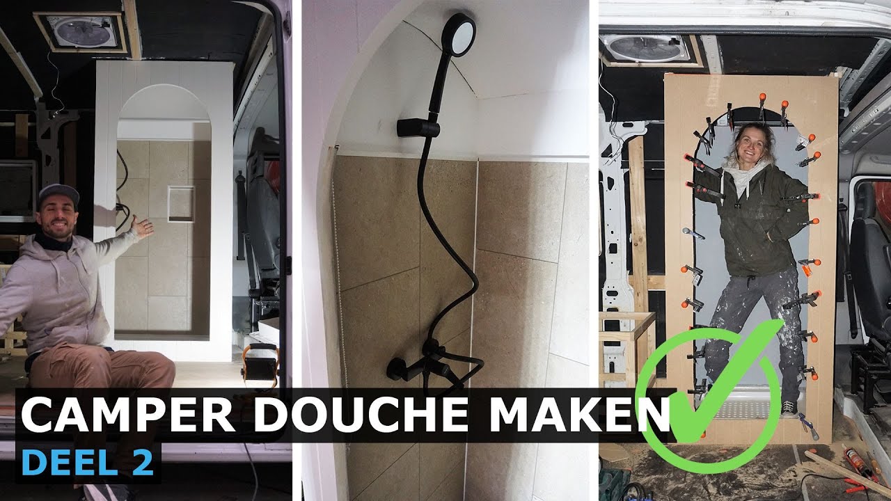 Camper Douche Maken Deel 2 - De douche is af! Het kostte ons iets meer tijd dan gedacht.