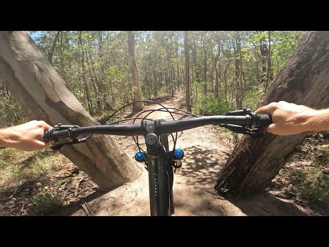 Nerang's best mtb trail - Three hills Blue jump line - Gold Coast mountain biking trails