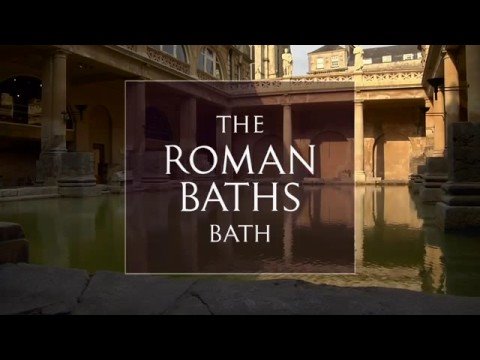 The Roman Baths in Bath England Feature 