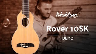 Video thumbnail for Travel Acoustic Guitar Demo: Washburn Rover 10SK by washburntv