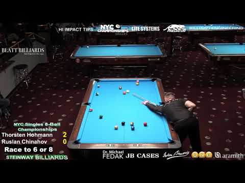2019 NYC 8-Ball Championship - Finals - Thorsten Hohmann vs Ruslan Chinahov
