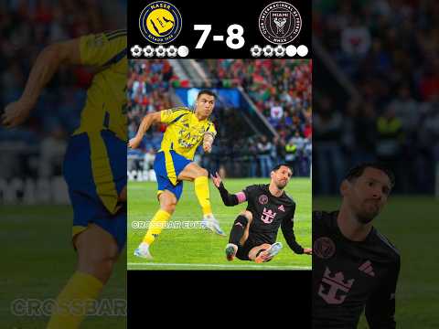 Messi Injured Ronaldo In Final 6-7 Al Nassr VS Inter Miami Imaginary Final #ronaldo vs #messi
