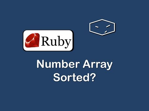 number array is sorted in ruby