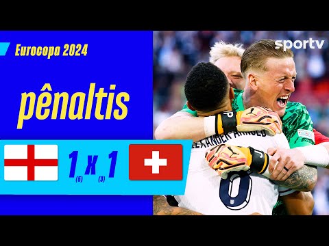 Gols e lances de Inglaterra x Suíça