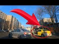 Driving In Bucharest 2021 Timelapse 450 4K Video Extra Quality Angry Taxi Driver