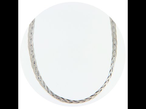 Lant Impletit 5.5 mm Argint 925 Rodiat - Bright Twisted Paths