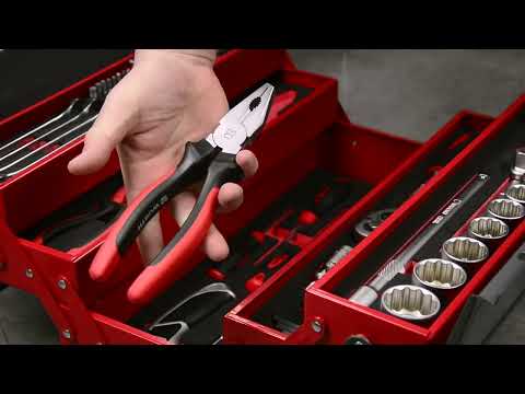 Caixa de ferramentas manuais com 66 peças Wurth