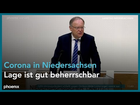 Sitzung des Landtags von Niedersachsen zur aktuellen Corona-Lage am 26.01.22