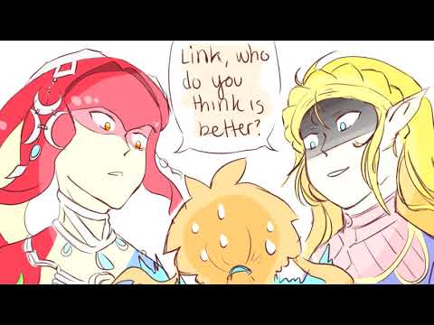 "Mipha vs Zelda" Legend of Zelda Breath of The Wild COMIC DUB