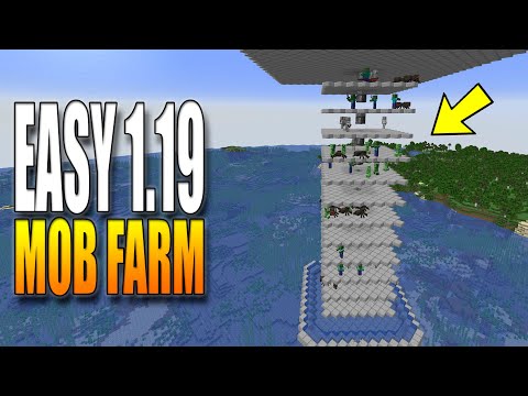Minecraft All Mob Farm 1.19 - 10,000+ Items Per Hour - Easy Build